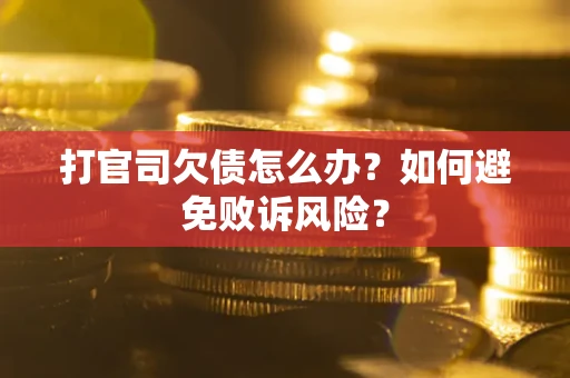 济南打官司欠债怎么办？如何避免败诉风险？