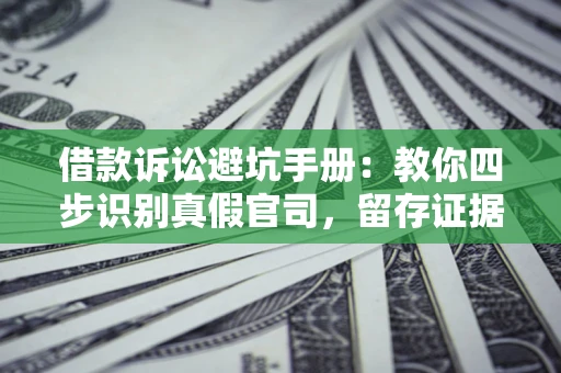 济南借款诉讼避坑手册：教你四步识别真假官司，留存证据不踩雷