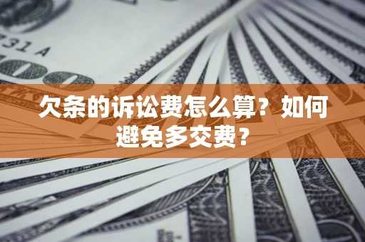 济南欠条的诉讼费怎么算？如何避免多交费？