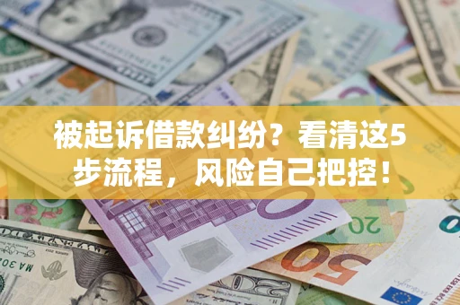 济南被起诉借款纠纷？看清这5步流程，风险自己把控！