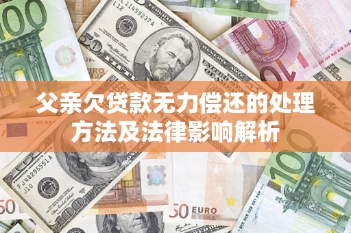 济南父亲欠贷款无力偿还的处理方法及法律影响解析