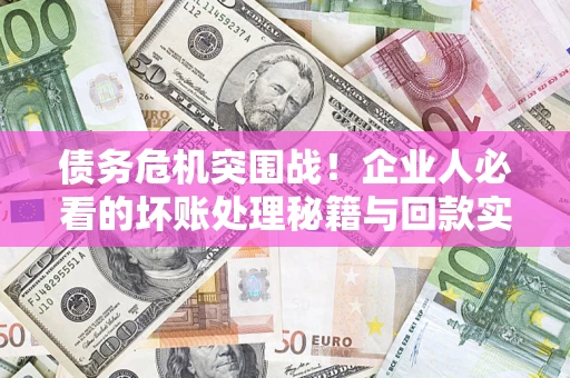 济南债务危机突围战！企业人必看的坏账处理秘籍与回款实战指南