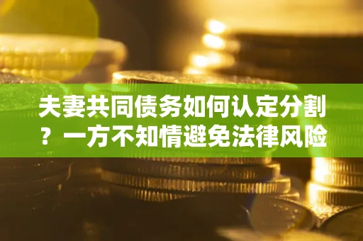 济南夫妻共同债务如何认定分割？一方不知情避免法律风险必看！